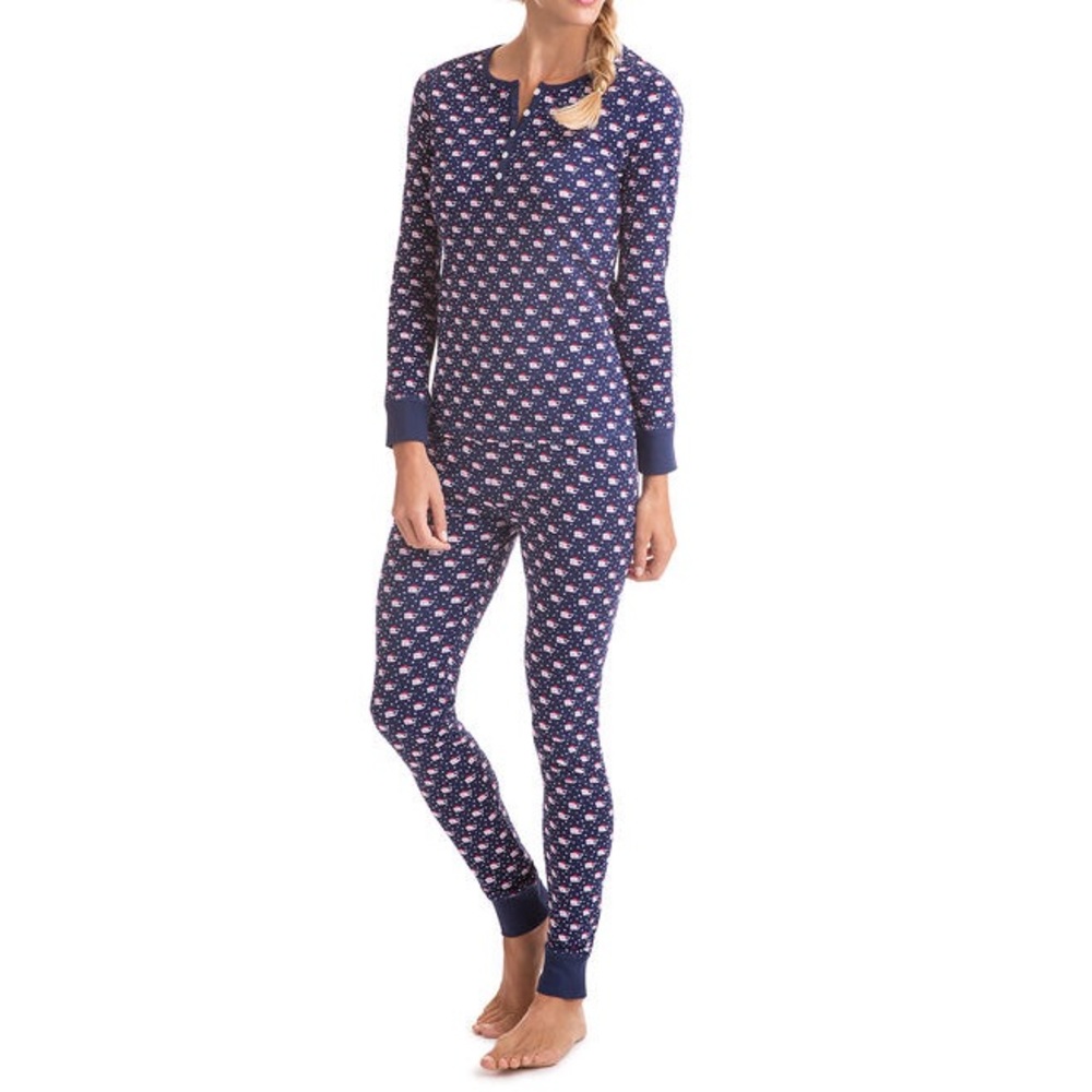 Vineyard Vines Santa Whale Pima Cotton PJ Set